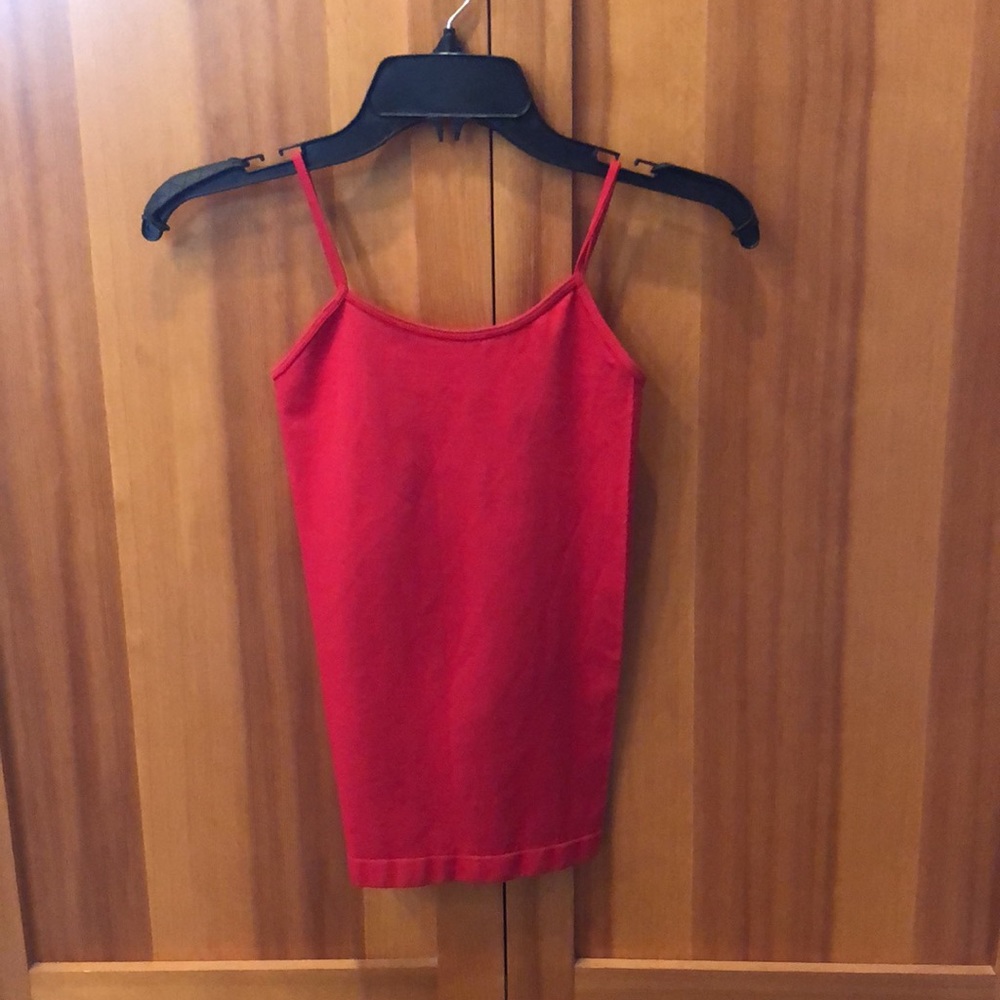 Red tank top